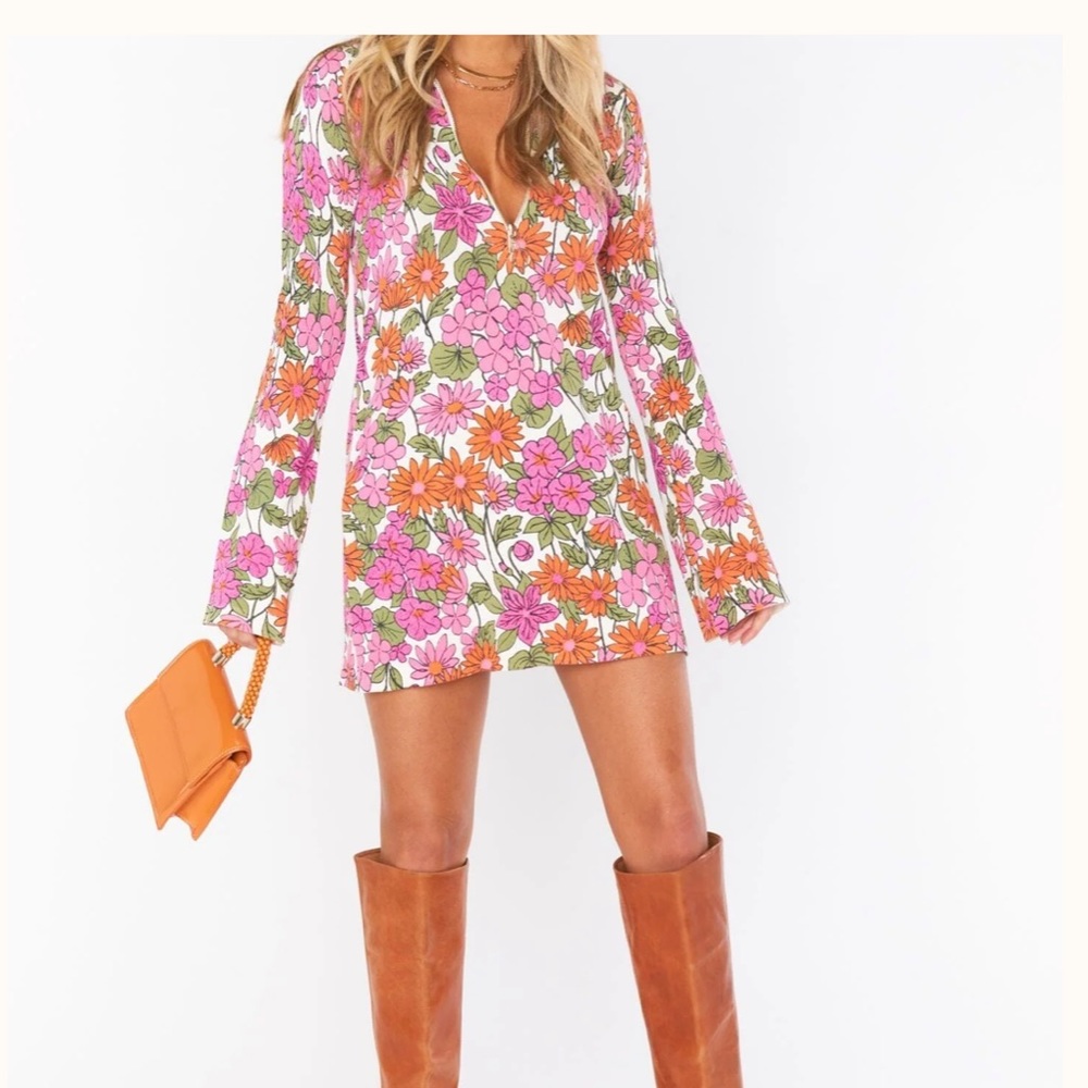 Show Me Your Mumu Charlie Dress in Carnaby Floral Knit Size Small